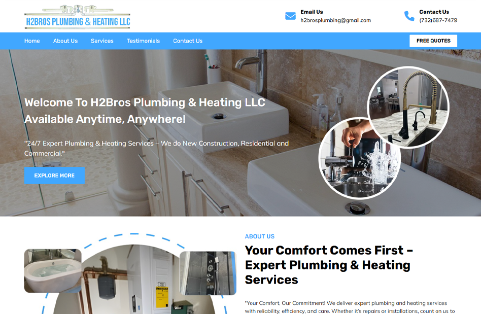 Feature image H2Bros Plumbing